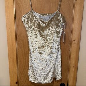 NWT Buff Bunny Gold Rush Velvet MiniDress Size XXL